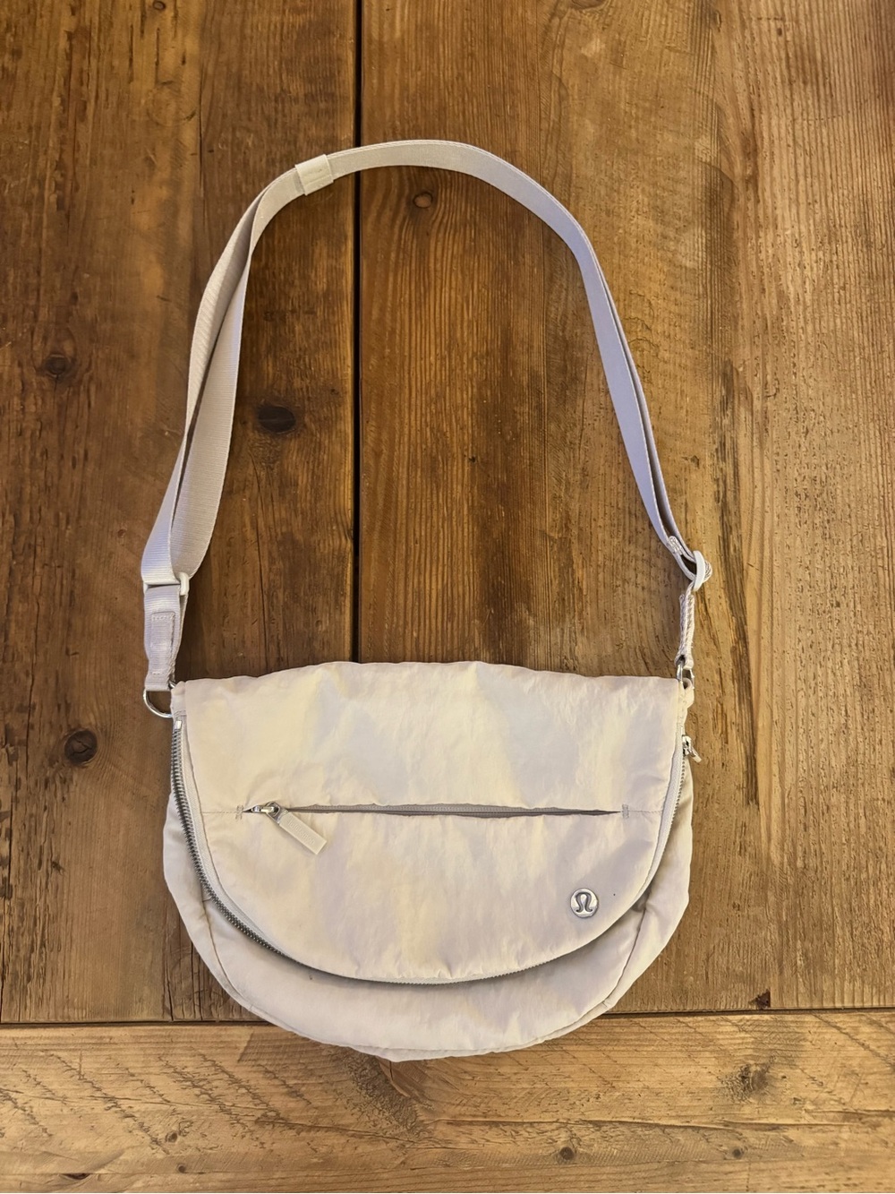 lululemon athletica Off-White Crescent Crossbody Bag